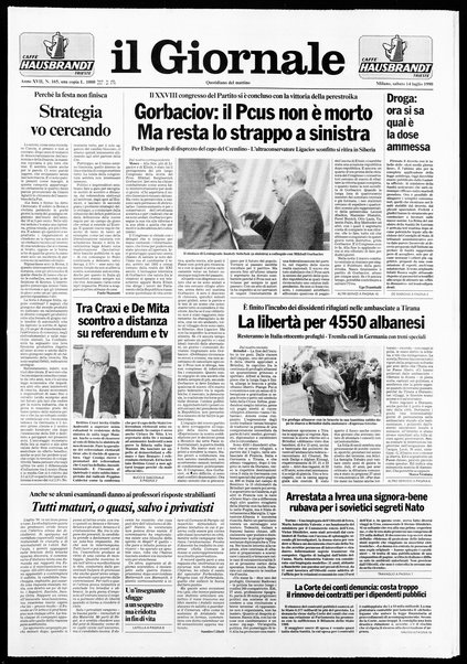 Il giornale : quotidiano del mattino